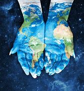 Image result for Image of Hands with World Painted On Them