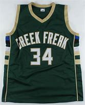 Image result for Giannis Antetokounmpo Signed Jersey