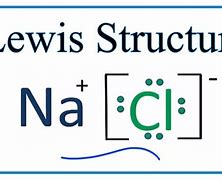 Image result for Sodium Chloride Lewis Dot Structure