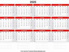 Image result for 2025 Annual Calendar