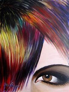 hair art original acrylic painting part of my series of hair art original acrylic painting part of my series of