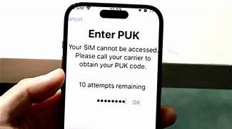 Image result for Enter PUK Code