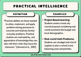 Image result for Objective Questions to Measure Practical Intelligence