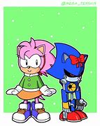 Image result for Metal Sonic and Amy