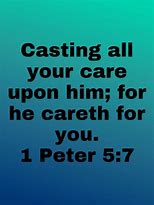 Image result for 1 Peter 5 7 Black and White