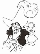 Image result for Captain Hook Clip Art Black and White