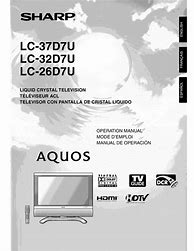 Image result for Sharp 15 or TV Manual