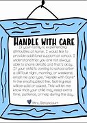 Image result for Handle with Care From Teacher