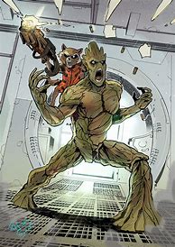 Image result for Comic Guardians of the Galaxy Comic Groot