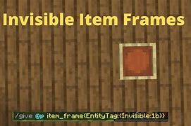 Image result for Minecraft Invisible Item Frame iPad