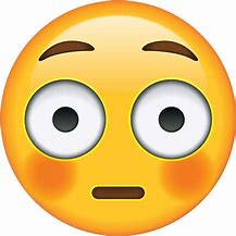 Image result for Flushed Face Emoji