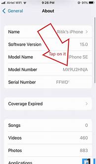 Image result for iPhone Model Info