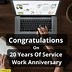 Image result for 20 Year Work Anniversary Congratulation Quote