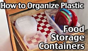 Image result for Ways to Store Plastic Containers