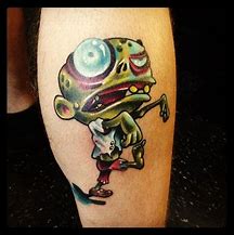 Image result for Cartoon Zombie Tattoos