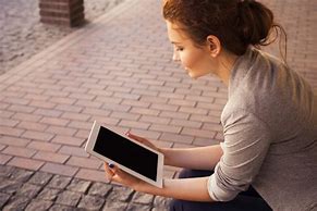 Image result for Women Reading On iPad