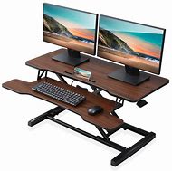 Image result for Standupdeskstore Adjustable Standing Desk Dual Monitor