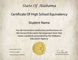 Image result for South Carolina GED Certificate