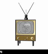 Image result for Old Box TV with Antenna