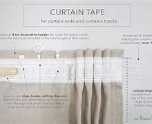 Image result for What Curtain Tape for Sheers