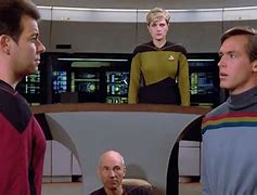 Image result for Commander Riker and Q