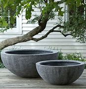 Image result for Large Outdoor Bowl Planters