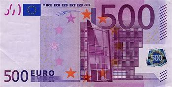 Image result for 5000 Euro Note