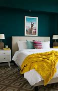 Image result for Teal Accent Wall Bedroom