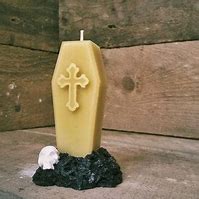 Image result for Coffin Shaped Candle