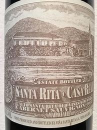 Image result for Vina Santa Rita Carmenere Casa Real