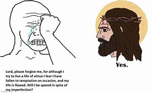 Image result for Jesus Wojak Meme