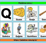 Image result for Palabras Que Empiezan Con Q