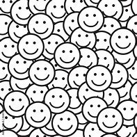 Image result for Black and White Smiley Pattern