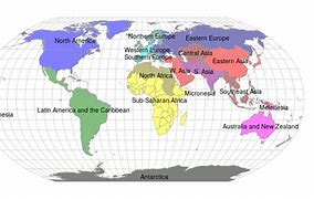 Image result for Major World Regions Map
