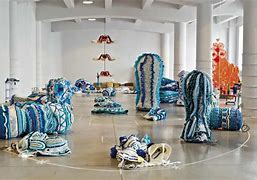 Image result for Fabric Art Installation