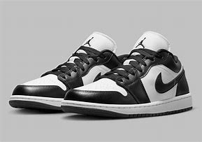 Image result for Air Jordan 1 Low Black and White