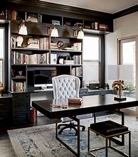 Image result for Black Small in Home Business Office Ideas