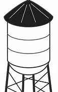 Image result for Small Town Water Tower Clip Art