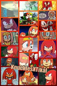 Image result for Knuckles and Tikal in Love Sonic X
