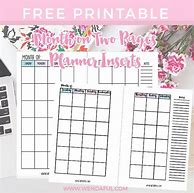 Image result for Free Undated Printable Planner Pages