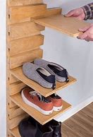 Image result for Wooden Shoe Racks for Closets