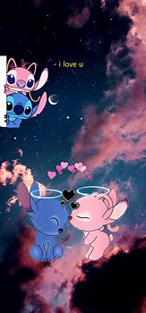 Image result for Couple Stitch and Angel Wallpaper
