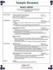 Image result for Resume Out of College