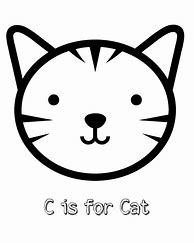Image result for C for Cat Coloring Page