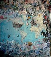 Image result for Travel Map Aesthetic