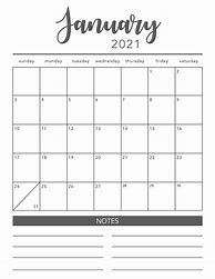 Image result for January 2021 Calendar Printable