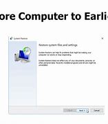 Image result for System Restore Windows 10 to Earlier Date