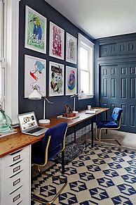 Image result for Blue Home Office Decor