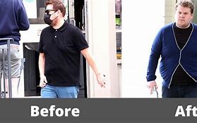 Image result for James Corden Weight Loss