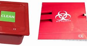 Image result for Red Biohazard Instrument Transport Containers